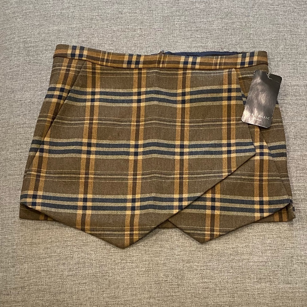 Zara Plaid Skirt